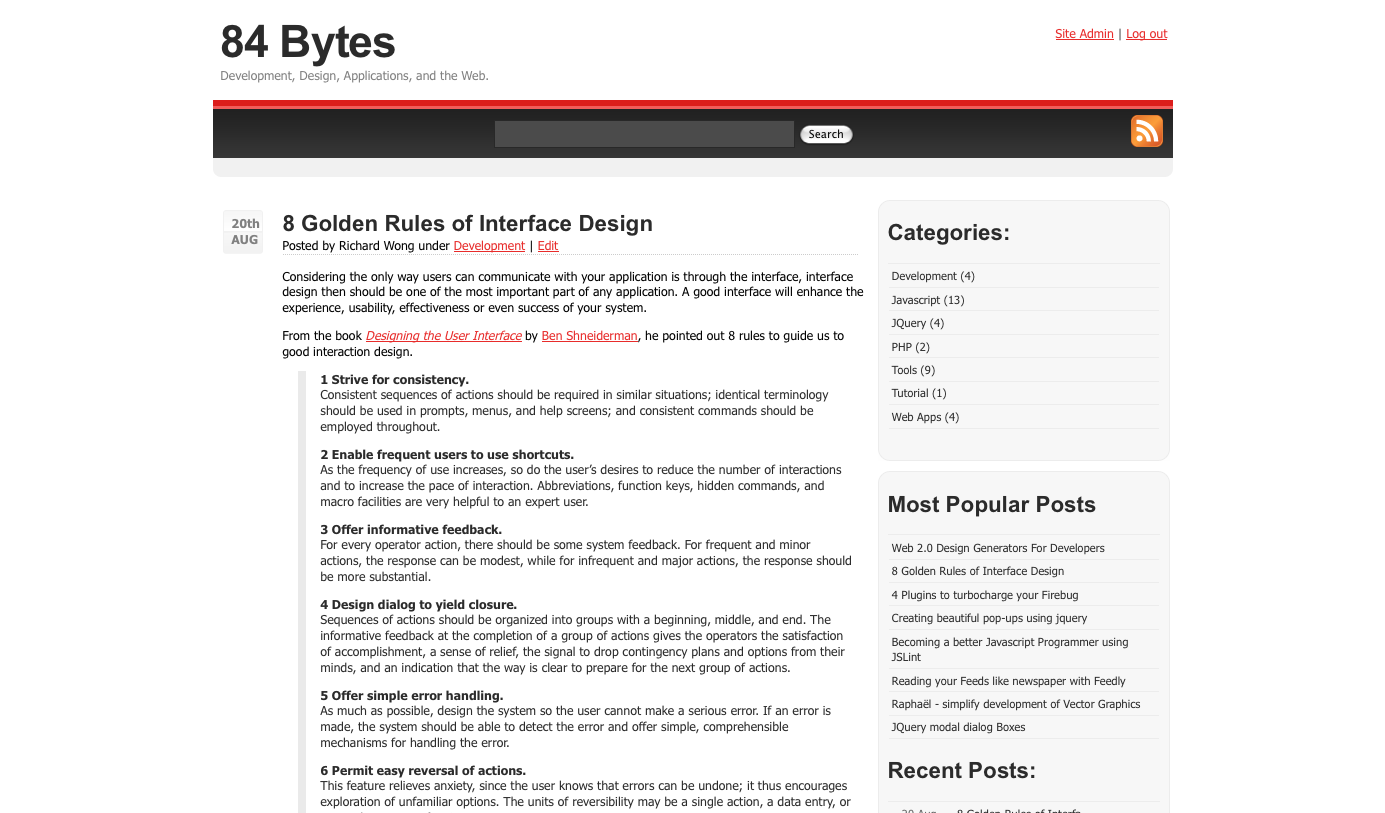 old_design_screenshot Old 84 Bytes Design Screenshot